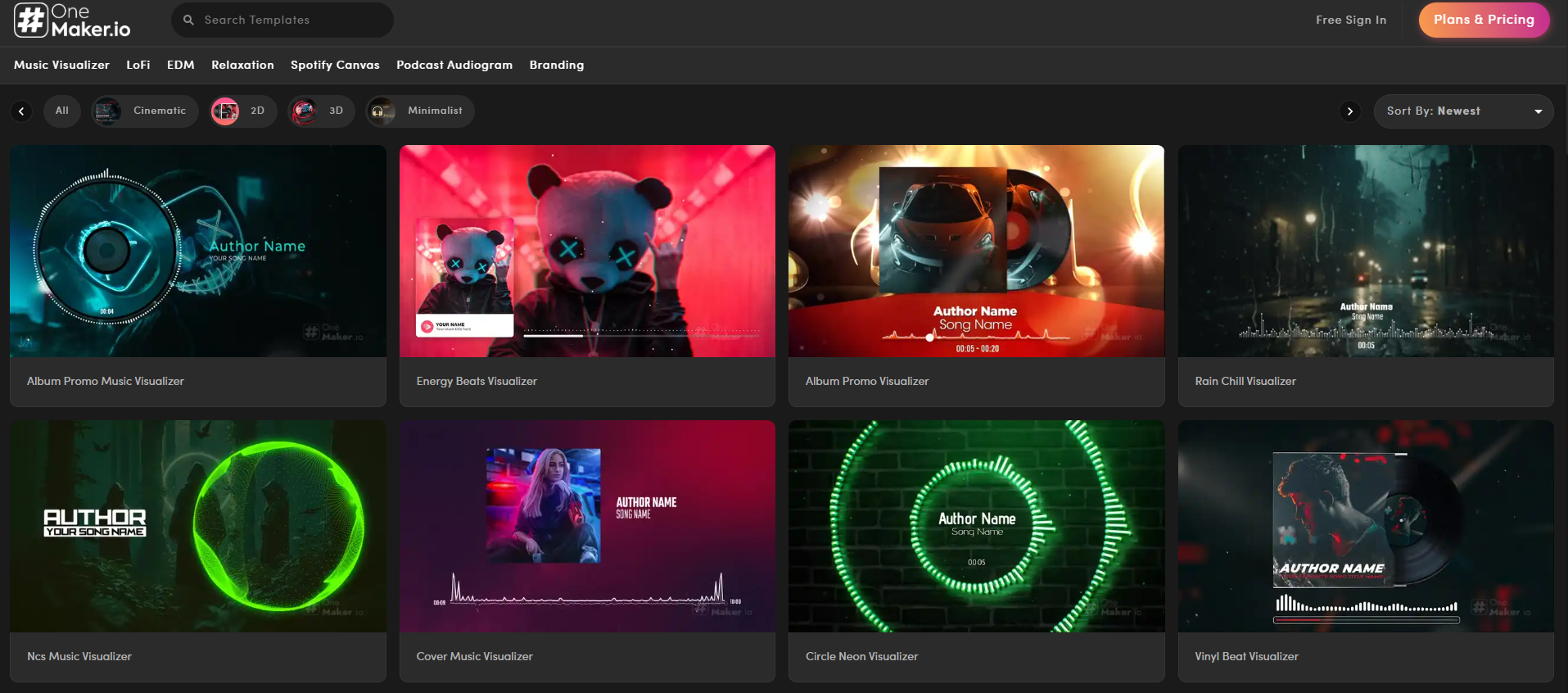 3. Music Visualizer: