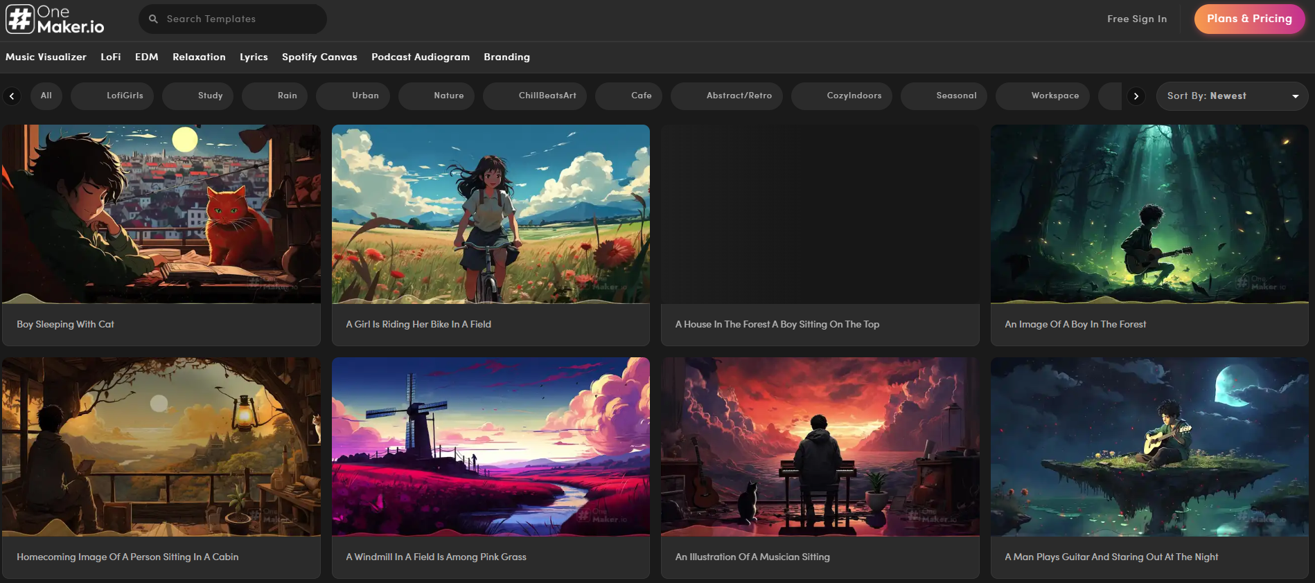 4. LoFi Music videos using online tools
