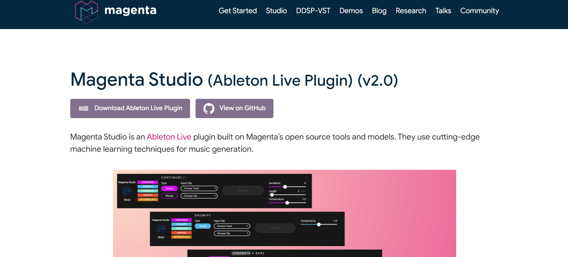 Magenta Studio by Google: