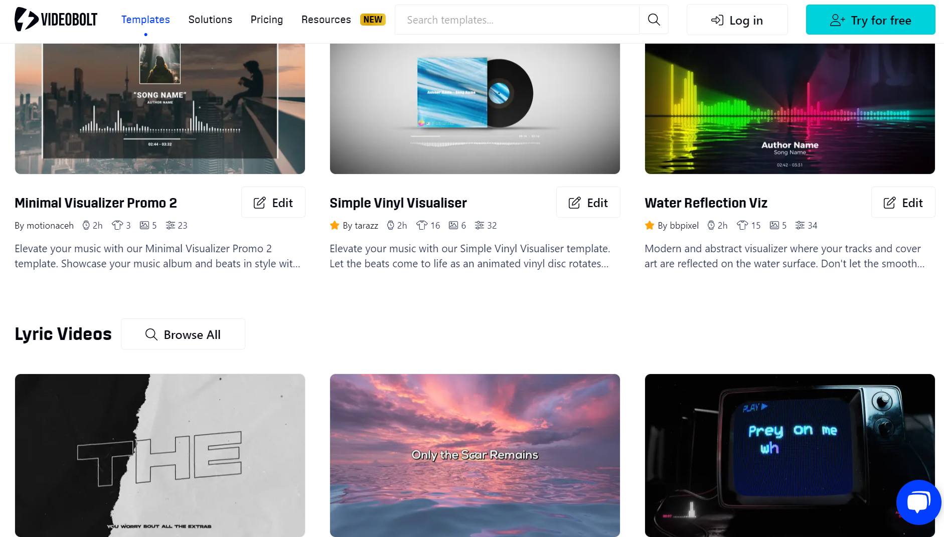 4. Videobolt Music Visualizer