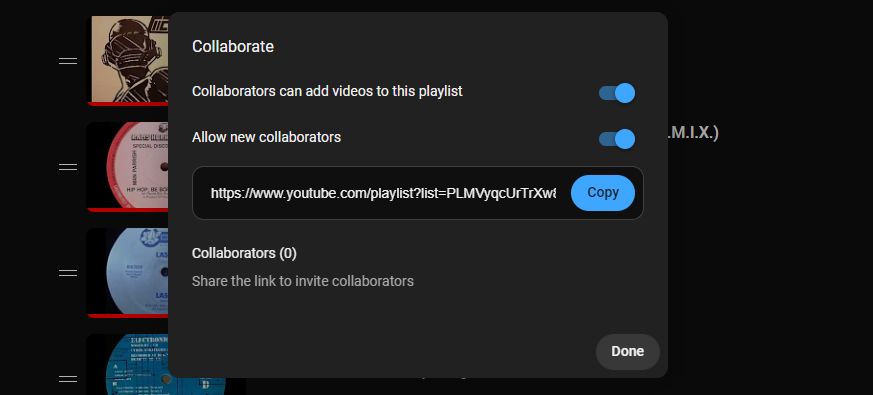 Collaborative Playlists