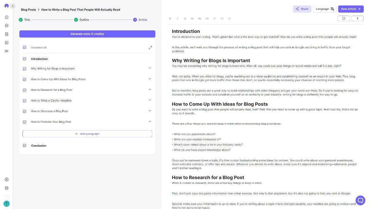 3. Use AI to write the podcast episode content