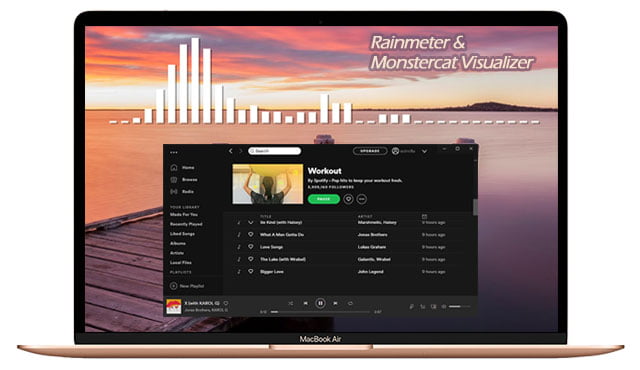 4. Rainmeter Visualizer with Plug-ins