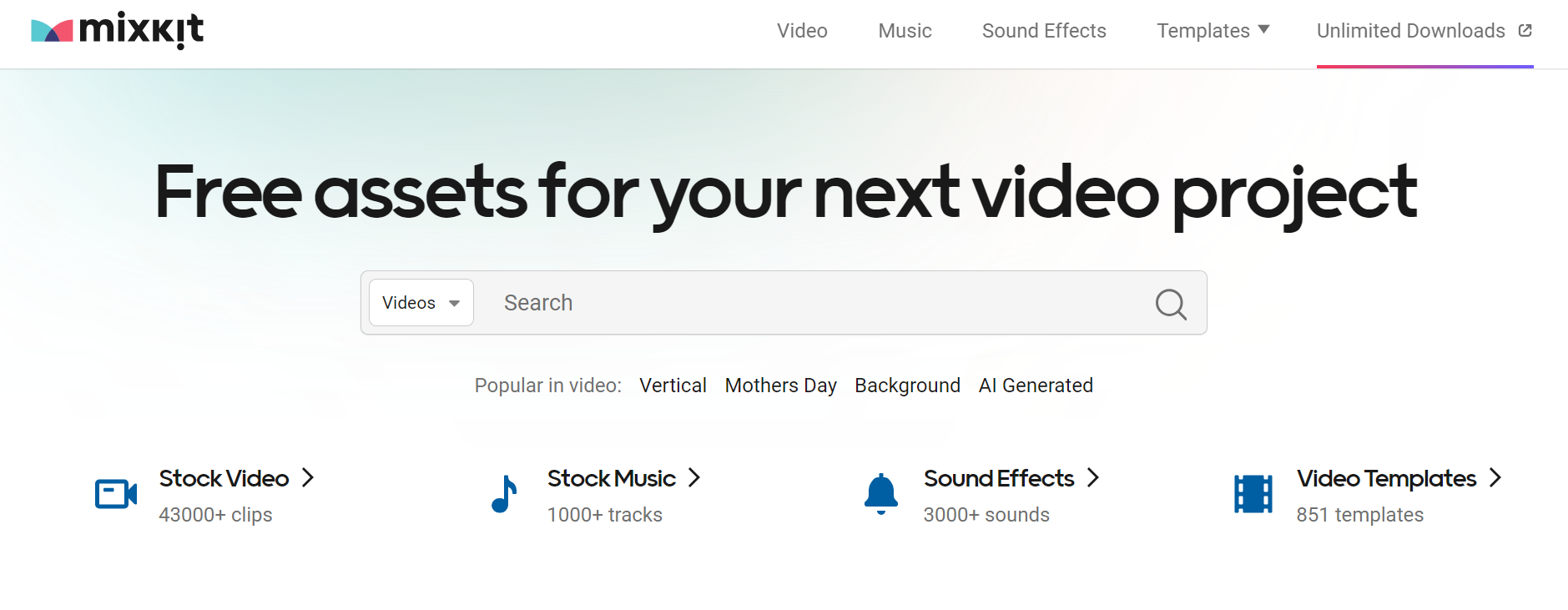 3. MixKit