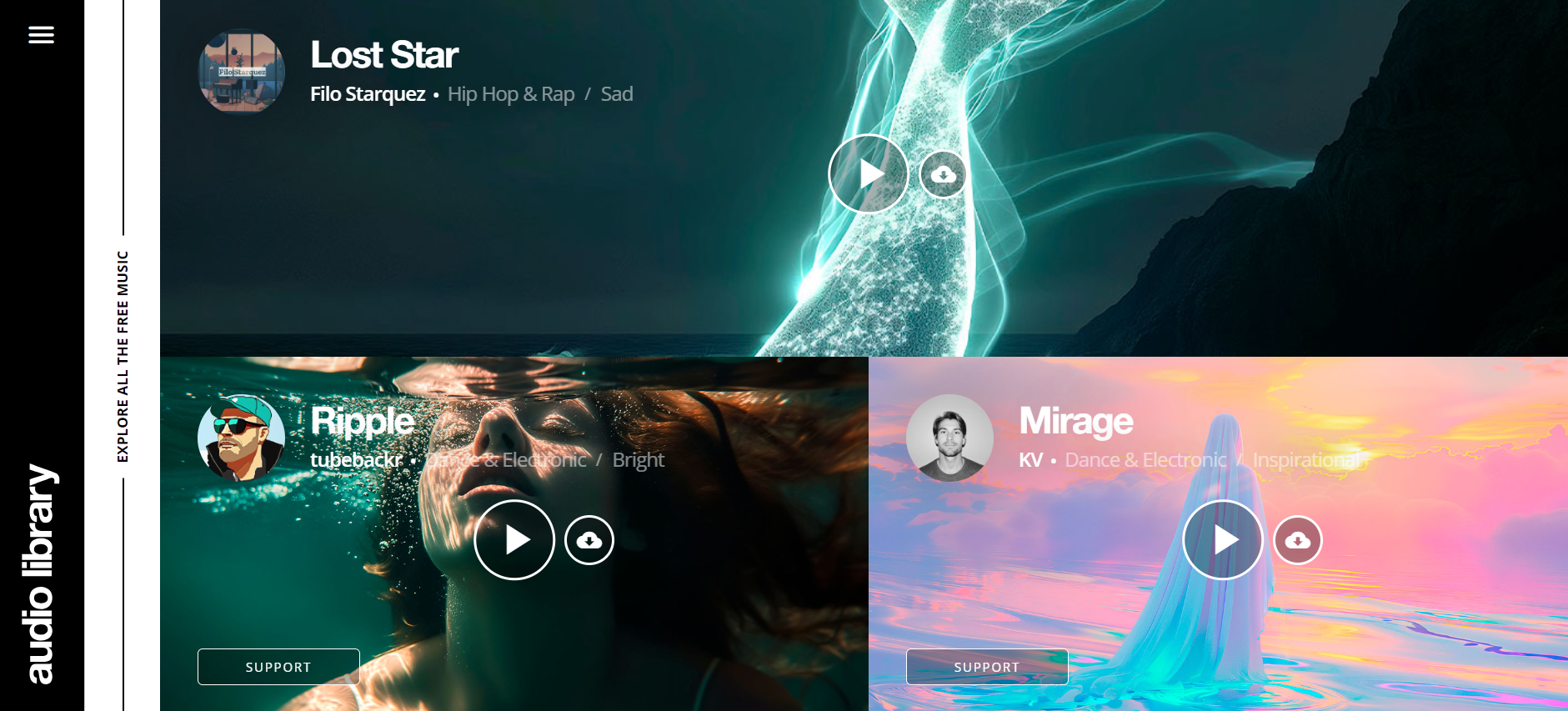 5. AudioLibrary - Music for Content Creators