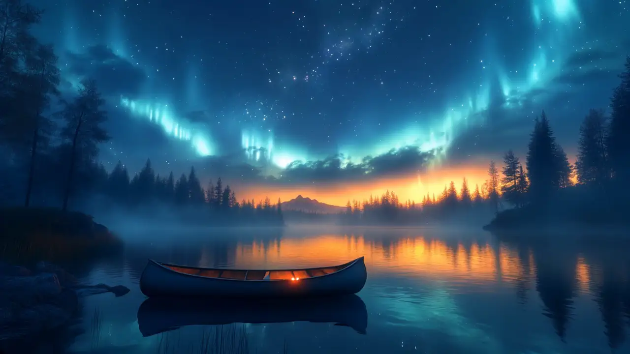 Aurora Lake Reverie