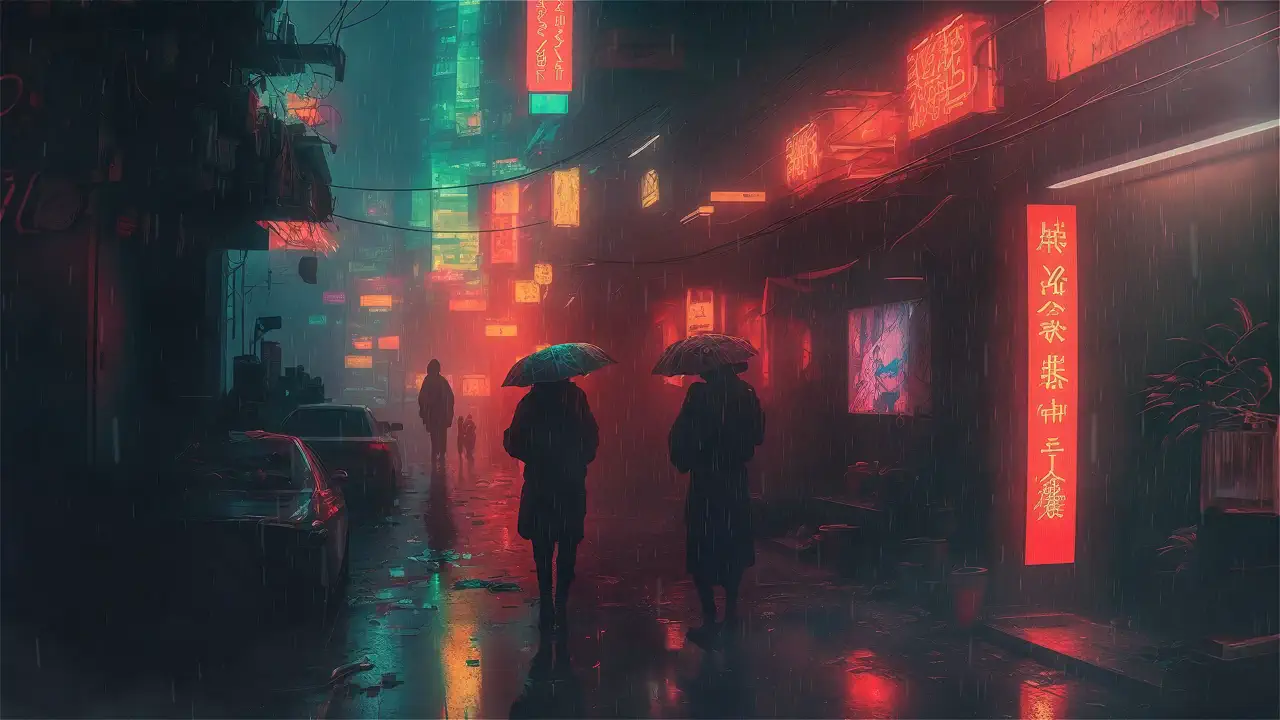 Neon Rain District