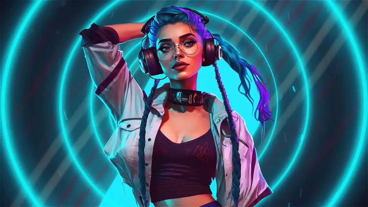 Neon Pulse Portrait