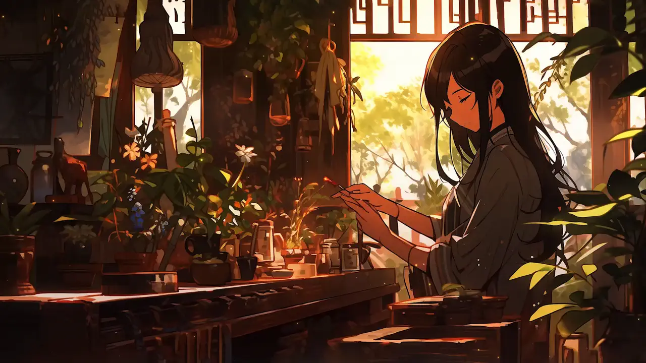 Sunlit Study Sanctuary