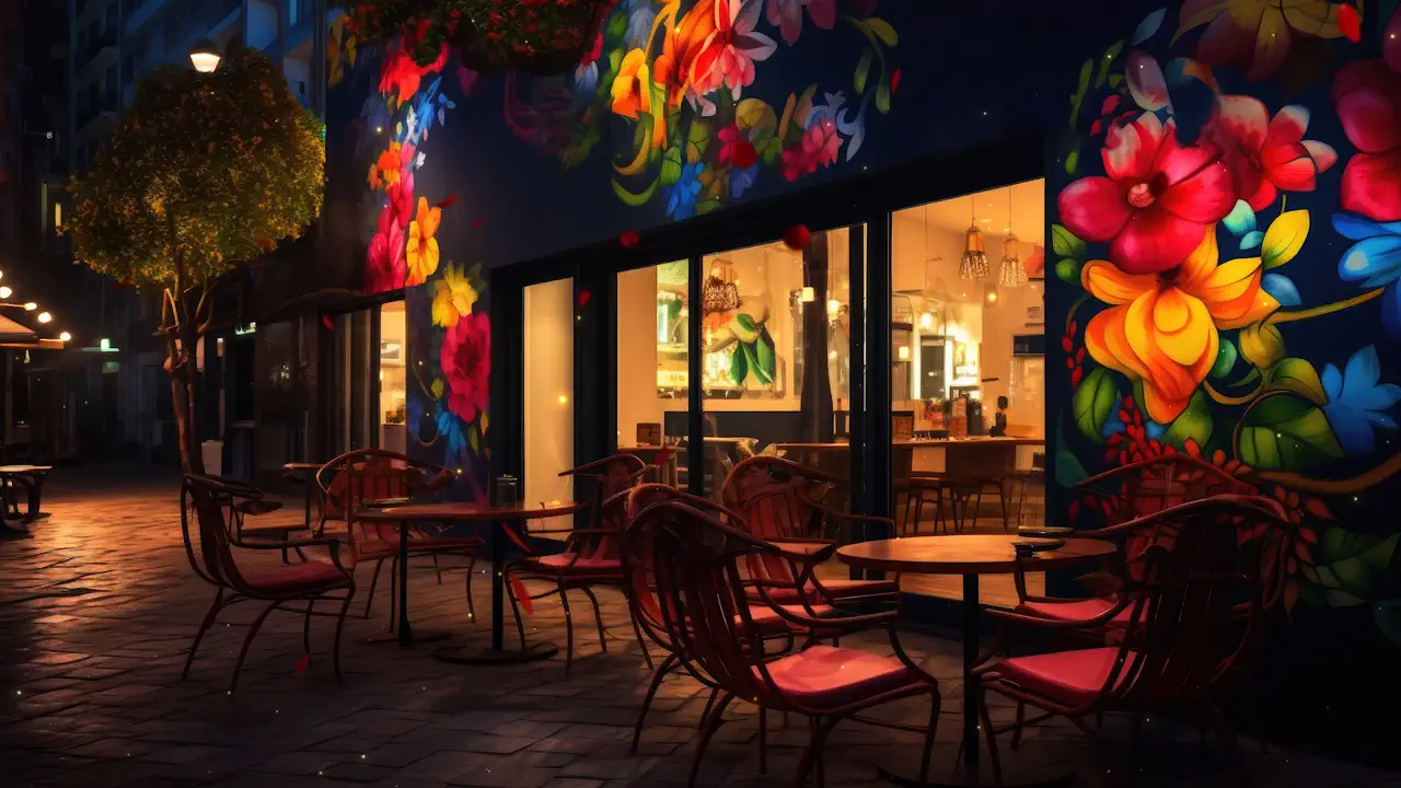 Neon Bloom Patio