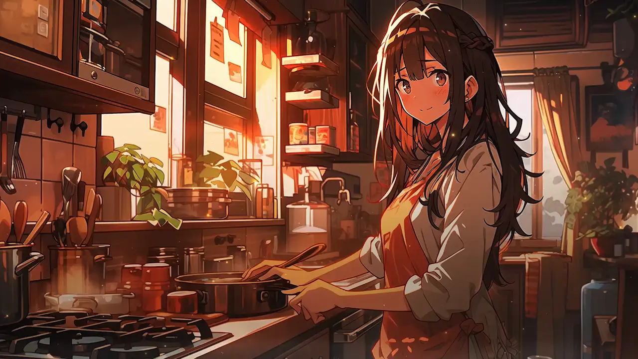 Warm Kitchen Study