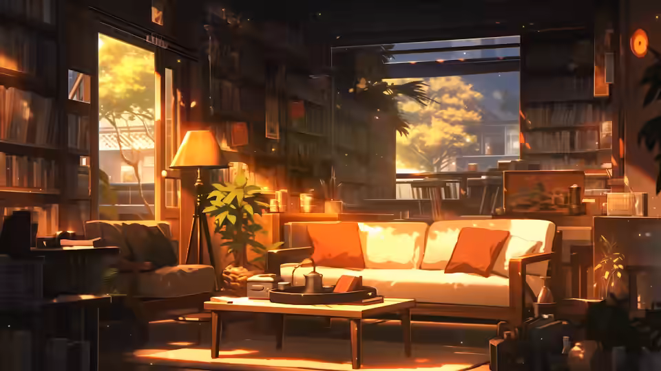 Amber Library Glow