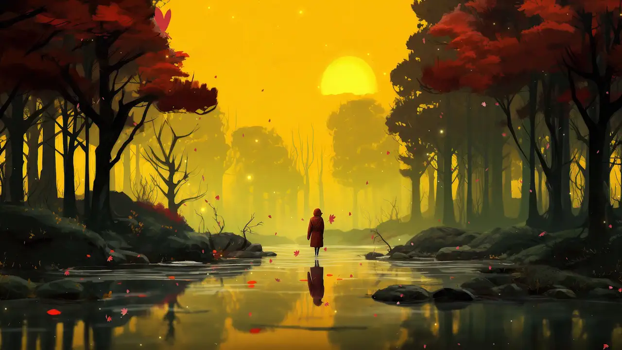 Sunset Stream Reverie