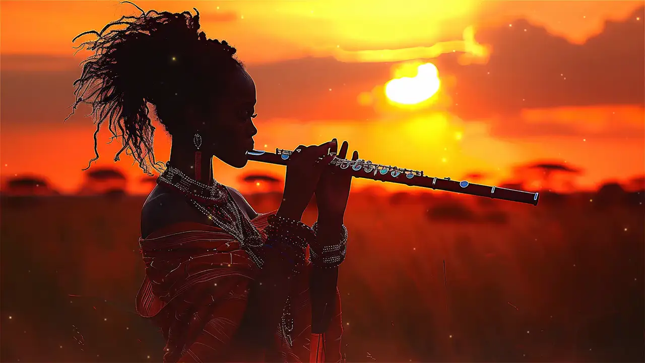 Flute Player Twilight