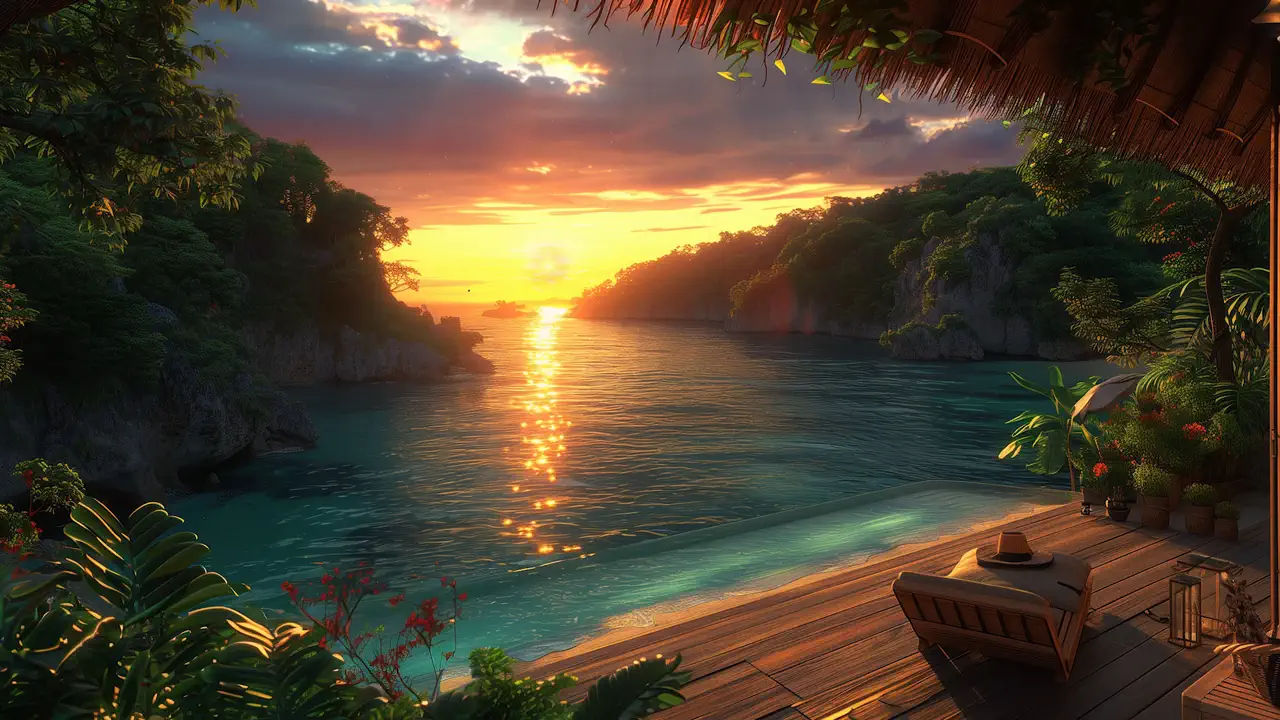 Tropical Sunset Sanctuary