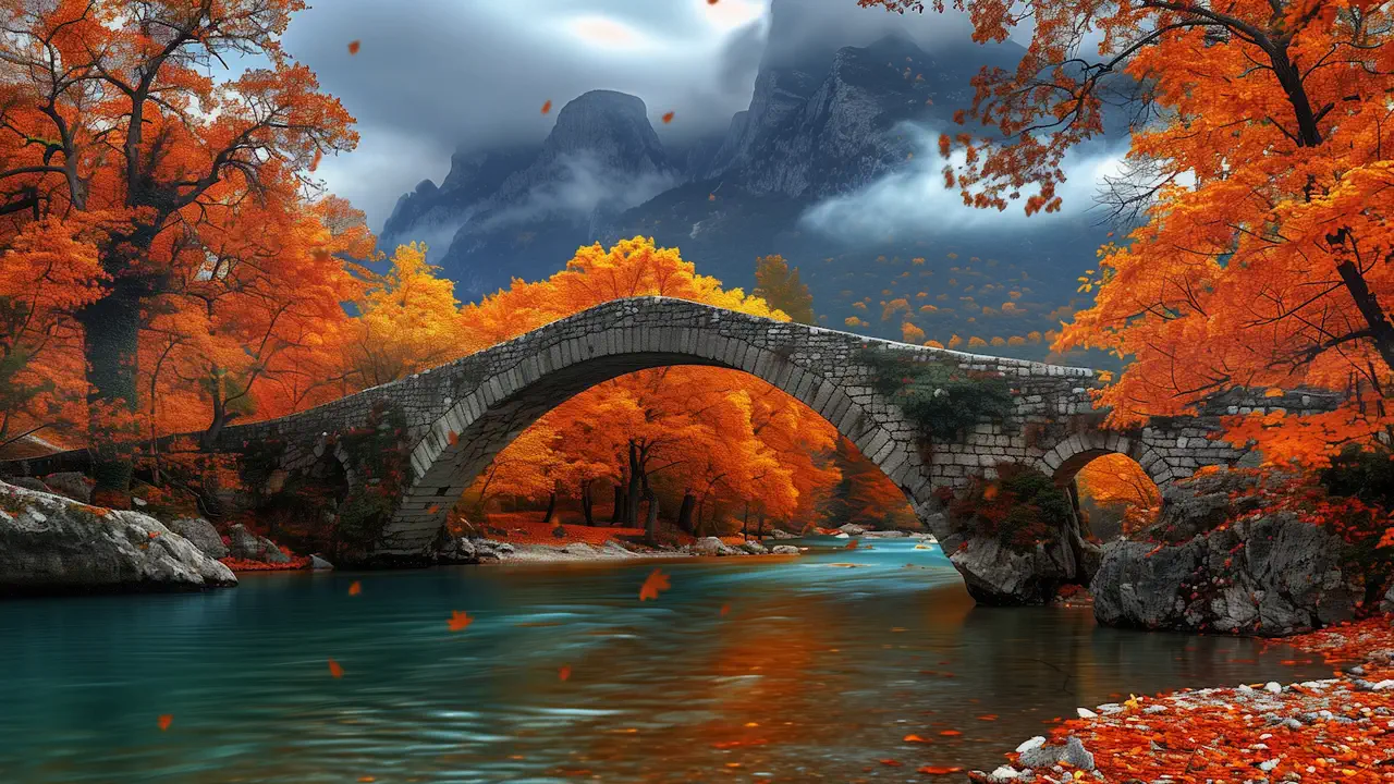 Autumn Bridge Reverie
