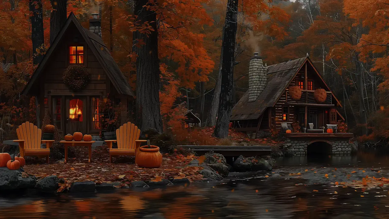 Autumn Cabin Glow