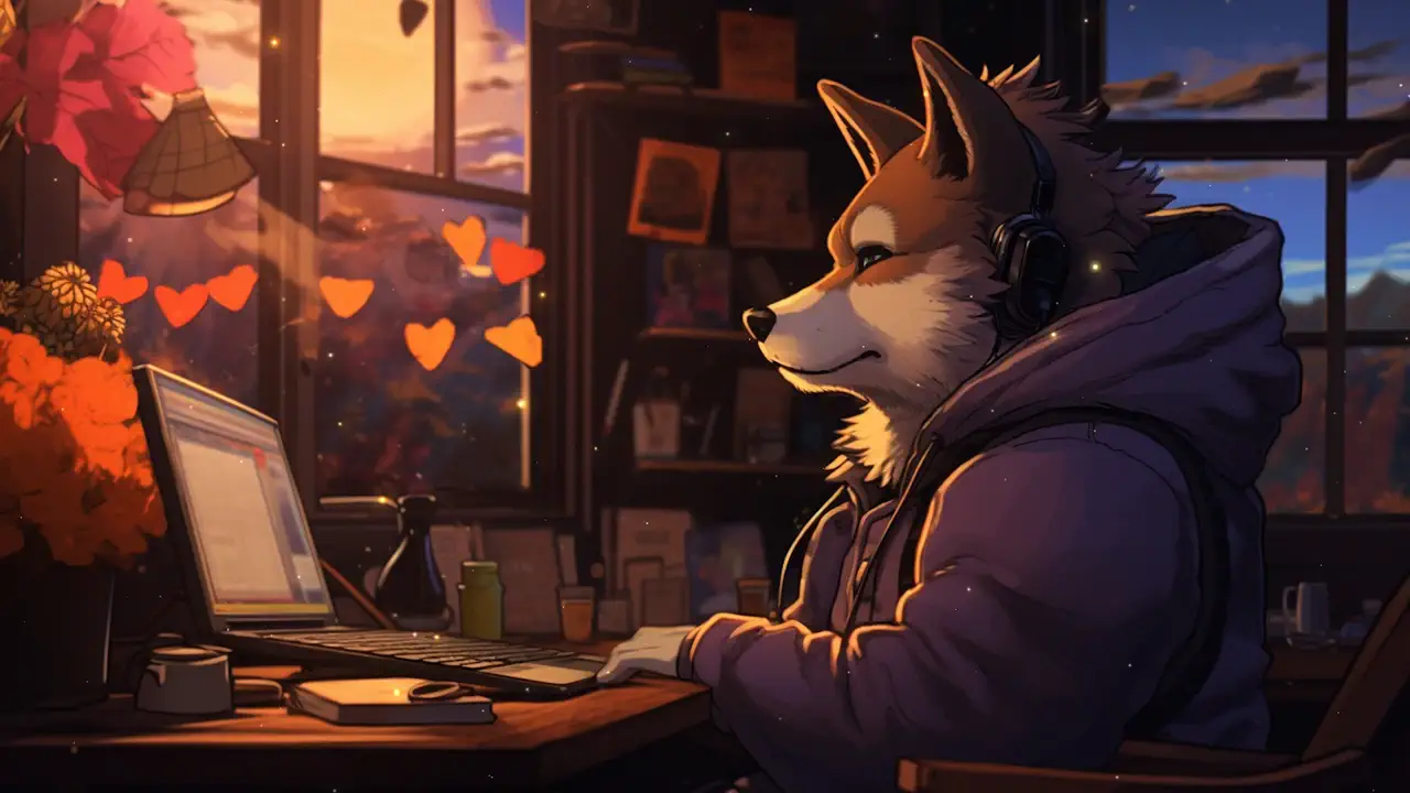 Sunset Study Fox