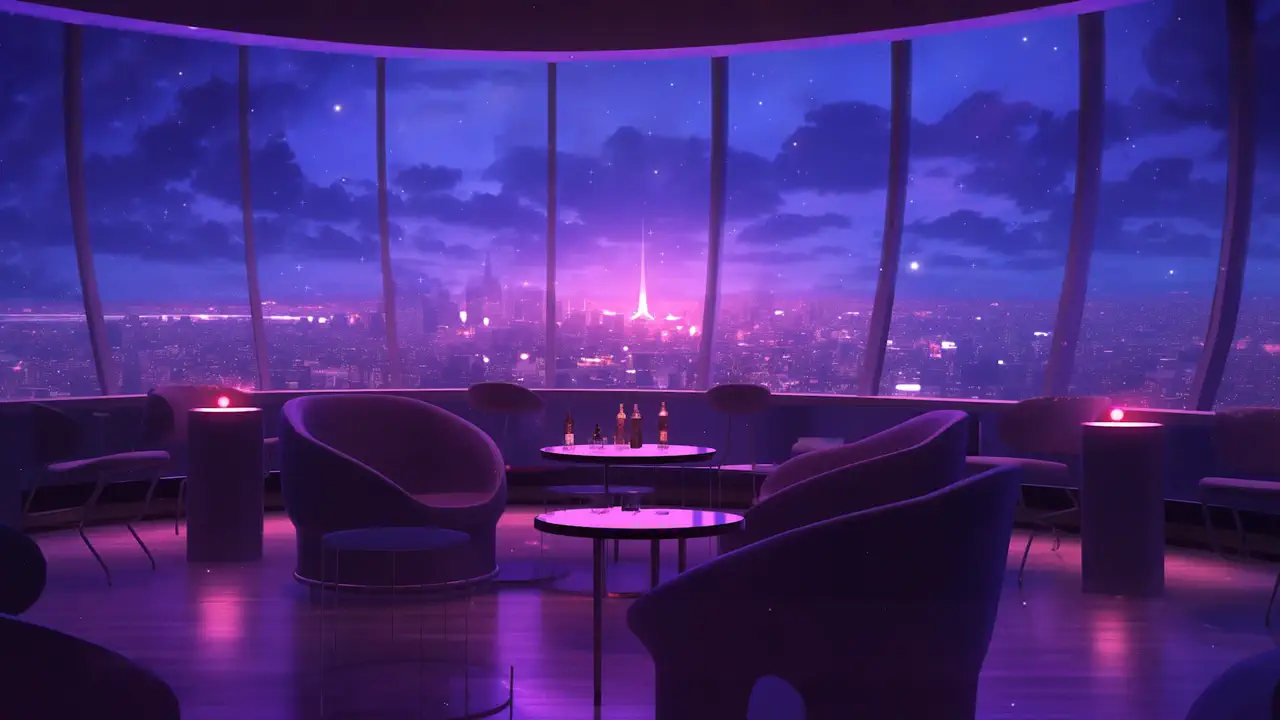 Neon Skyline Lounge