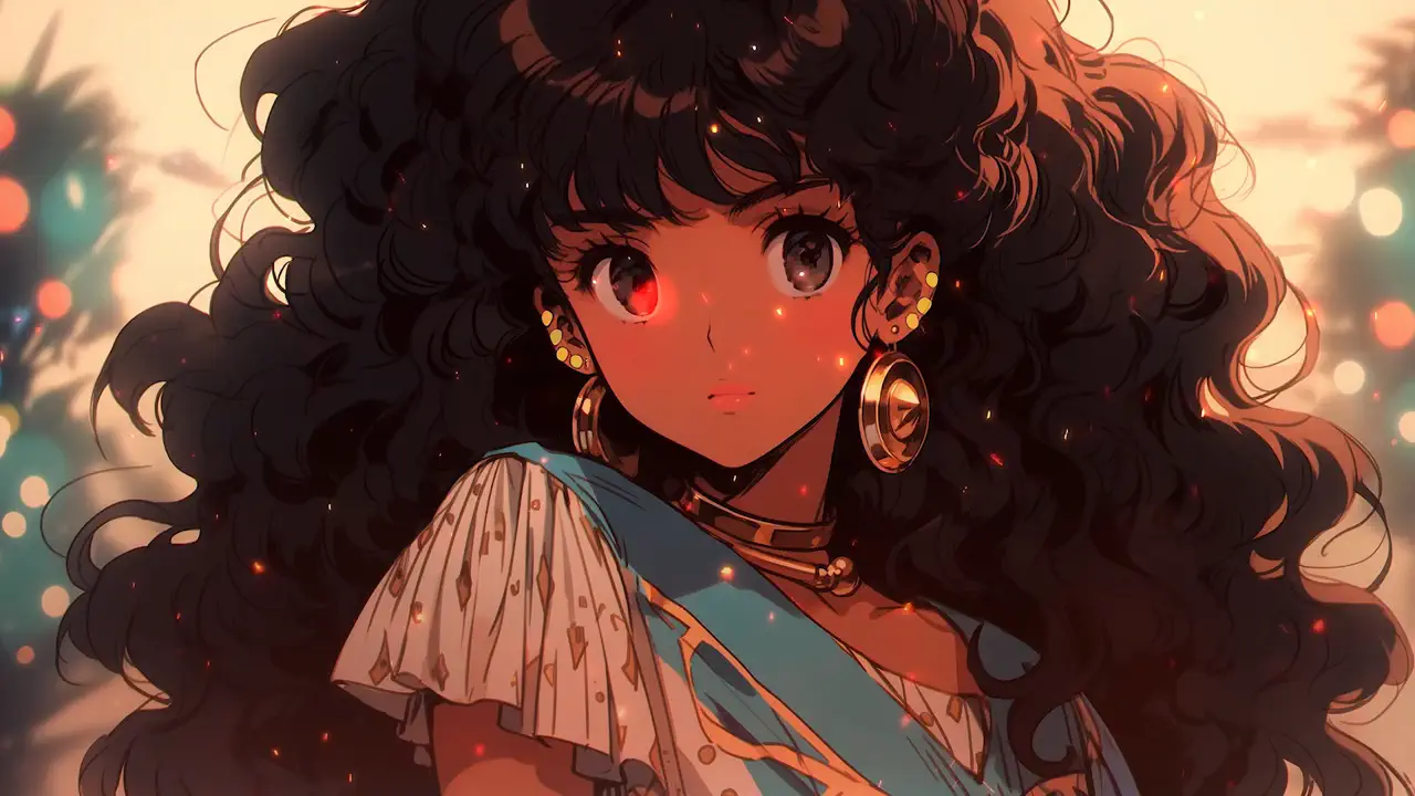 Neon Reverie Portrait